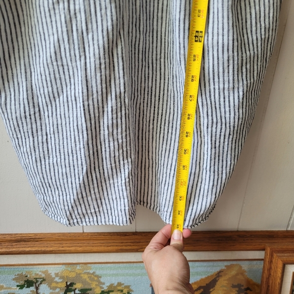 Zara Basic Tunic Top Linen Blend Size Small - Picture 11 of 11